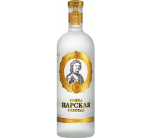 Водка ЦАРСКАЯ Золотая 40%, 1л, Россия, 1 L