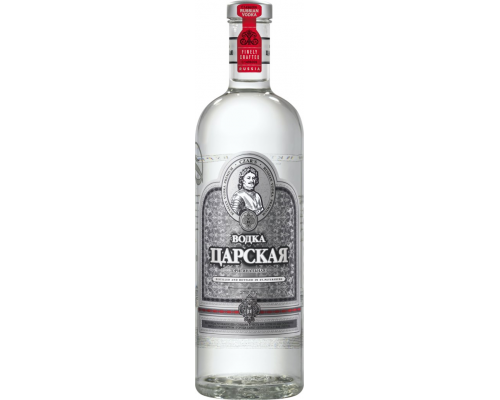 Водка ЦАРСКАЯ Оригинальная 40%, 1л, Россия, 1 L