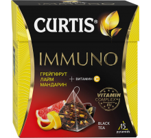 Чай черный CURTIS Immuno ароматизированный, 15пир, Россия, 15 пир