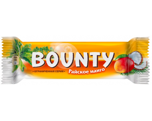 Шоколадные конфеты BOUNTY Райское Манго, весовые, Россия