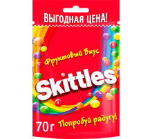 Драже SKITTLES Фрукты, 70г, Россия, 70 г