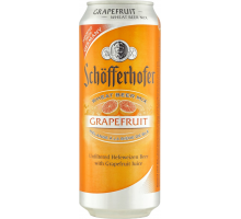 Напиток пивной SCHOFFERHOFER Grapefruit нефильтрованный, пастеризованный неосветленный, 2,5%, ж/б, 0.5л, Германия, 0.5 L