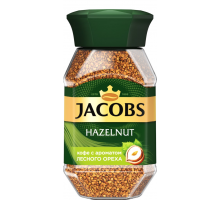 Кофе растворимый JACOBS Hazelnut натуральный сублимированный с ароматом
лесного ореха, ст/б, 95г, Россия