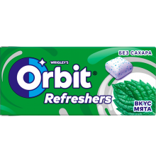 Жевательная резинка ORBIT Refreshers Мята, 16г, Россия, 16 г