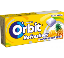 Жевательная резинка ORBIT Refreshers Тропик, 16г, Россия, 16 г