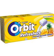 Жевательная резинка ORBIT Refreshers Тропик, 16г, Россия, 16 г