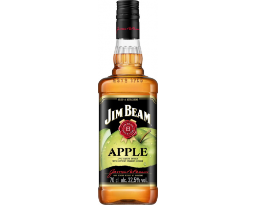 Напиток спиртной JIM BEAM Apple, 32,5%, 0.7л, Испания, 0.7 L