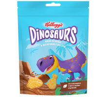 Печенье сахарное KELLOGG'S Dinosaurs мини в молочной глазури, 50г, Россия, 50 г