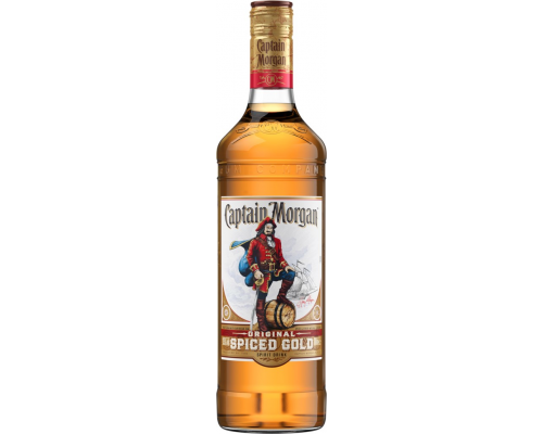 Напиток спиртной CAPTAIN MORGAN Original Spiced Gold на основе невыдержанного рома 35%, 0.7л, Великобритания, 0.7 L