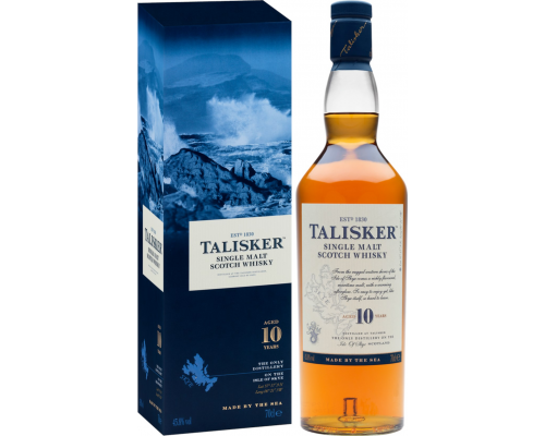 Виски TALISKER Шотландский односолодовый 10 лет, 45,8%, п/у, 0.75л, Великобритания, 0.75 L