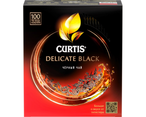 Чай черный CURTIS Delicate Black, 100пак, Россия, 100 пак