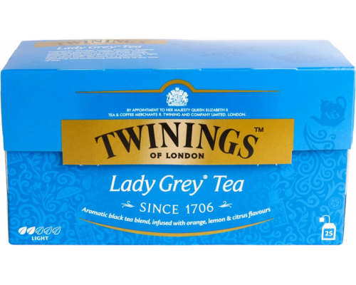 Чай черный TWININGS Леди Грей, 25пак, Польша, 25 пак