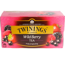 Чай черный TWININGS с ягодным ароматом лесных ягод байховый, 25пак, Польша, 25 пак