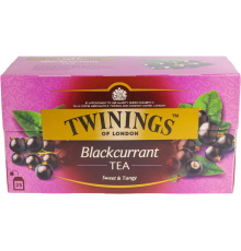 Чай черный TWININGS с ароматом черной смородины, 25пак, Польша, 25 пак