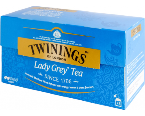 Чай черный TWININGS Леди Грей, 25пак, Польша, 25 пак