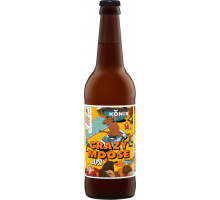 Пиво светлое KONIX BREWERY Apa Crazy moose нефильтрованное, 5,5%, 0.5л, Россия, 0.5 L