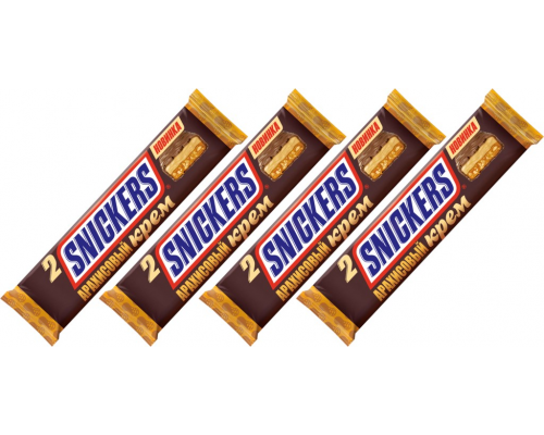 Батончик шоколадный Snickers Арахисовый крем, 146г, Польша, 146 г