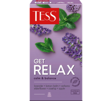 Напиток чайный TESS Get Relax с ароматом бузины, 20пак, Шри-Ланка, 20 пак