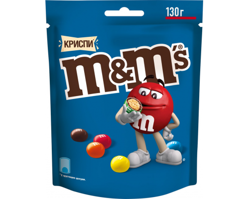 Драже M&M'S Криспи, 130г, Россия, 130 г