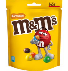 Драже M&M'S Арахис, 145г, Россия, 145 г