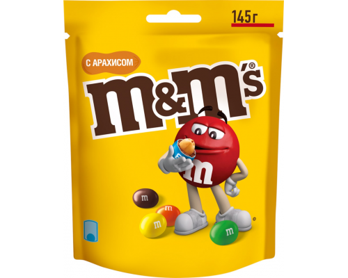 Драже M&M'S Арахис, 145г, Россия, 145 г