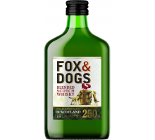 Виски FOX & DOGS купажированный 40%, 0.25л, Россия, 0.25 L