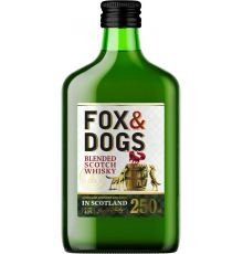 Виски FOX & DOGS купажированный 40%, 0.25л, Россия, 0.25 L