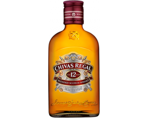 Виски CHIVAS REGAL Шотландский купажированный 12 лет 40%, 0.2л, Великобритания, 0.2 L