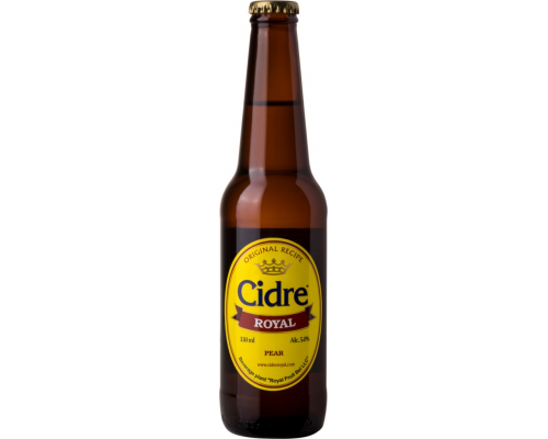 Сидр CIDRE ROYAL Яблочный с грушей полусладкий, 5%, 0.33л, Беларусь, 0.33 L