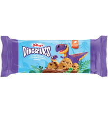 Печенье сдобное KELLOGG'S Dinosaurs ванильное с кусочками молочного шоколада, 120г, Россия, 120 г