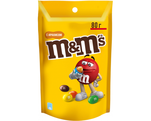 Драже M&M'S Арахис, 80г, Россия, 80 г