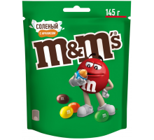 Драже M&M'S Соленый арахис, 145г, Россия, 145 г