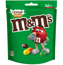 Драже M&M'S Соленый арахис, 145г, Россия, 145 г