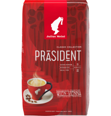 Кофе зерновой JULIUS MEINL Президент натуральный жареный, 1кг, Италия, 1000 г