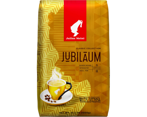 Кофе зерновой JULIUS MEINL Юбилейный натуральный жареный, 1кг, Италия, 1000 г