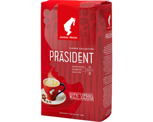 Кофе зерновой JULIUS MEINL Президент натуральный жареный, 1кг, Италия, 1000 г