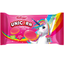 Печенье KELLOGG'S Unicorn сахарное в глазури со вкусом клубники, 105г, Россия, 105 г