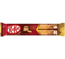 Батончик шоколадный KITKAT Senses Peanut Butter Taste, молочный и белый, арахисовая паста с хрустящей вафлей, 44г, Россия, 44 г