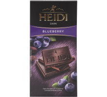 Шоколад темный HEIDI Dark Черника, 80г, Румыния, 80 г