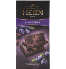 Шоколад темный HEIDI Dark Черника, 80г, Румыния, 80 г