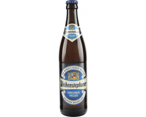 Пиво светлое WEIHENSTEPHANER Original Helles фильтрованное
пастеризованное 5,1%, 0.5л, Германия, 0.5 L