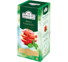 Чай черный AHMAD TEA Apple Rhapsody с ароматом яблока и мяты, 25пак, Россия, 25 пак