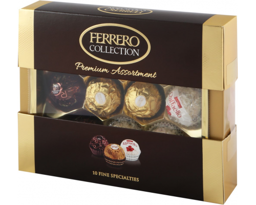 Конфеты FERRERO COLLECTION T10, 109,3г, Россия, 109,3 г