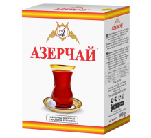 Чай черный AZERCAY с ароматом бергамота листовой, 100г, Россия, 100 г