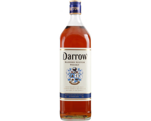 Виски DARROW Шотландский, купажированный 40%, 1л, Великобритания, 1 L