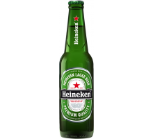 Пиво светлое HEINEKEN фильтрованное пастеризованное, 5%, 0.33л, Нидерланды, 0.33 L