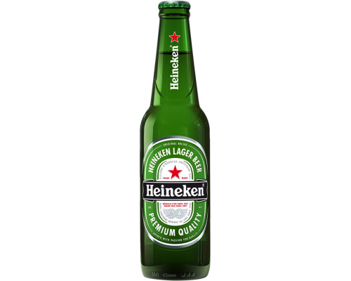 Пиво светлое HEINEKEN фильтрованное пастеризованное, 5%, 0.33л, Нидерланды, 0.33 L