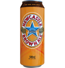 Пиво темное NEWCASTLE Brown Ale, фильтрованное, пастеризованное, 4,7%, ж/б, 0.5л, Великобритания, 0.5 L