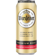 Пиво светлое WARSTEINER Premium beer фильтрованное пастеризованное, 4,8%, ж/б, 0.5л, Германия, 0.5 L