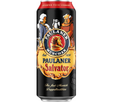 Пиво темное PAULANER Salvator крепкое нефильтрованное неосветленное пастеризованное, 7,9%, ж/б, 0.5л, Германия, 0.5 L